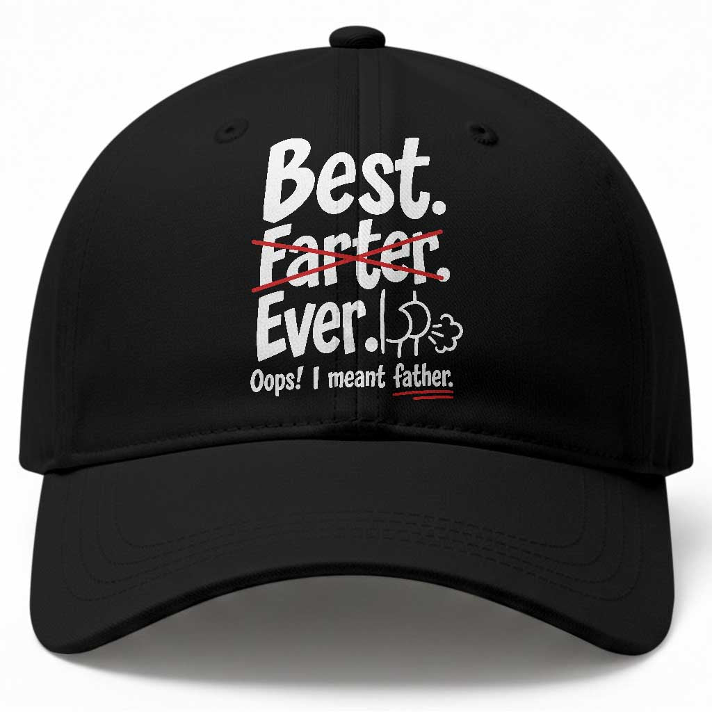 Retro Dad Worlds Best Farter I Mean Father Baseball Cap Funny Gag Gift Birthday Husband Dad Fathers Day TS10 Print Your Wear