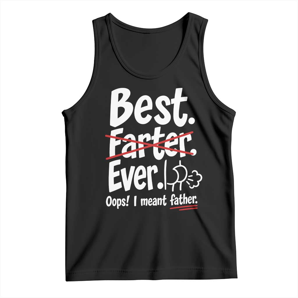 Retro Dad Worlds Best Farter I Mean Father Tank Top Funny Gag Gift Birthday Husband Dad Fathers Day TS10 Black Print Your Wear
