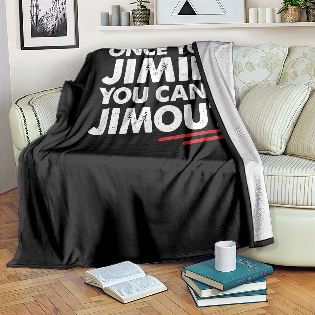 Once You Jimin You Cant Jimout Throw Blanket TS10 Print Your Wear