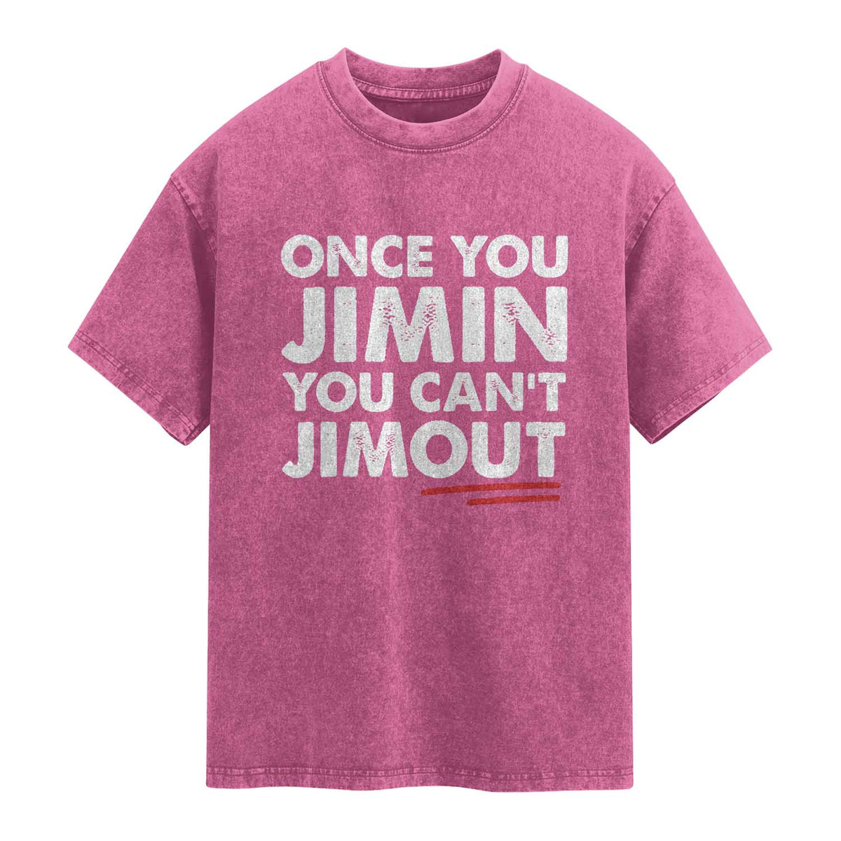 Once You Jimin You Cant Jimout Washed Cotton T-Shirt