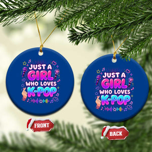Kpop Lover Ceramic Ornament Just a Girl Who Loves K-Pop Korean Music TS10 1pc Blue Print Your Wear