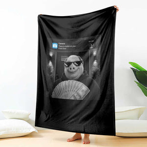 John Pork Meme Throw Blanket There Is Motion At Your Front Door Funny Brainrot TS10 Print Your Wear