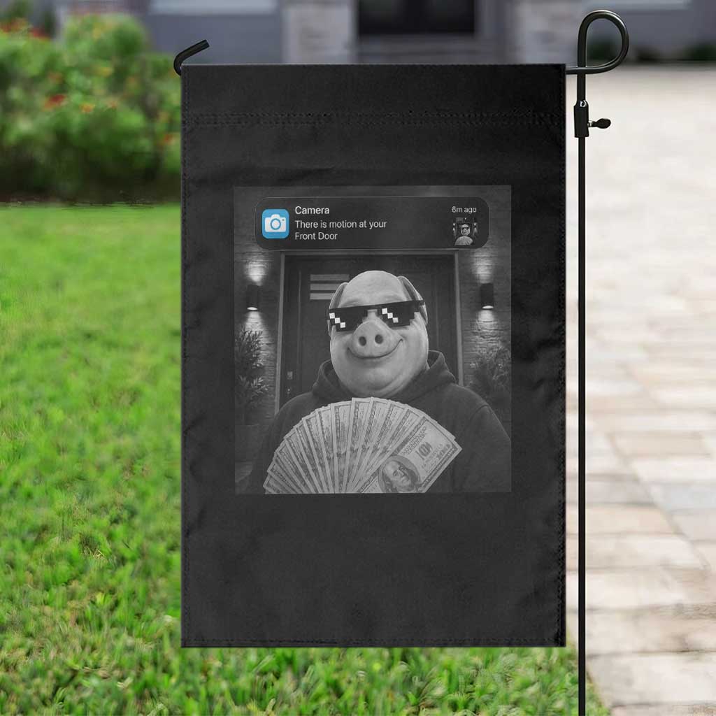 John Pork Meme Garden Flag There Is Motion At Your Front Door Funny Brainrot TS10 Print Your Wear