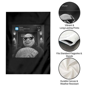 John Pork Meme Garden Flag There Is Motion At Your Front Door Funny Brainrot TS10 Print Your Wear