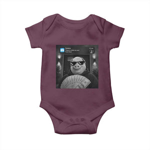 John Pork Meme Baby Onesie There Is Motion At Your Front Door Funny Brainrot TS10 Maroon Print Your Wear