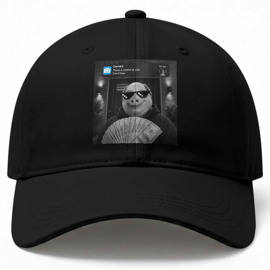 John Pork Meme Baseball Cap There Is Motion At Your Front Door Funny Brainrot TS10 Print Your Wear