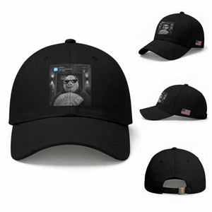 John Pork Meme Baseball Cap There Is Motion At Your Front Door Funny Brainrot TS10 Baseball Cap Universal Fit Black Print Your Wear