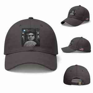 John Pork Meme Baseball Cap There Is Motion At Your Front Door Funny Brainrot TS10 Baseball Cap Universal Fit Dark Gray Print Your Wear