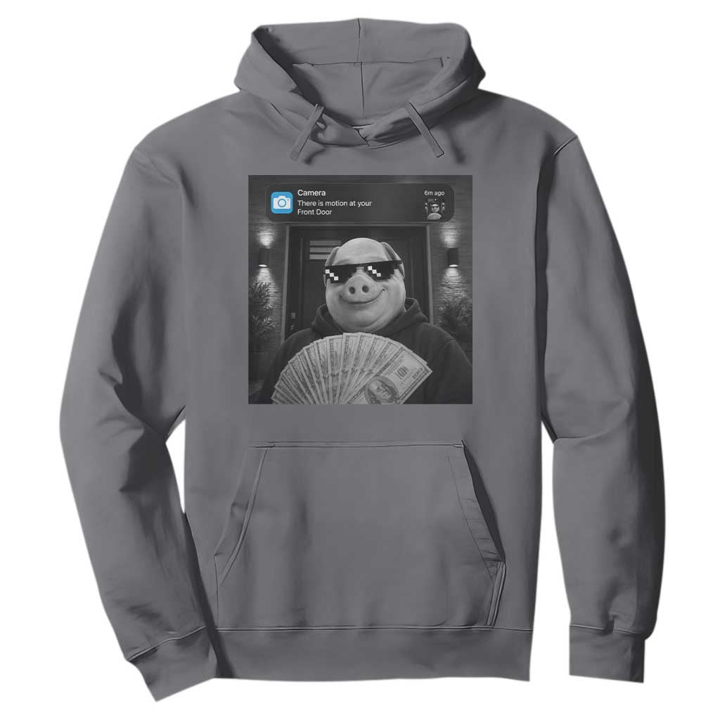 John Pork Meme Hoodie There Is Motion At Your Front Door Funny Brainrot TS10 Charcoal Print Your Wear