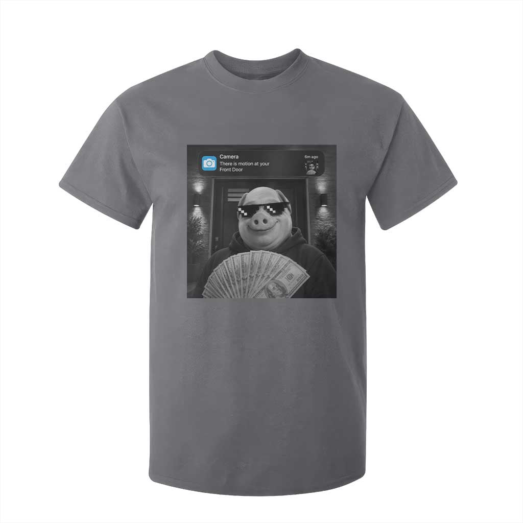 John Pork Meme T Shirt For Kid There Is Motion At Your Front Door Funny Brainrot TS10 Charcoal Print Your Wear
