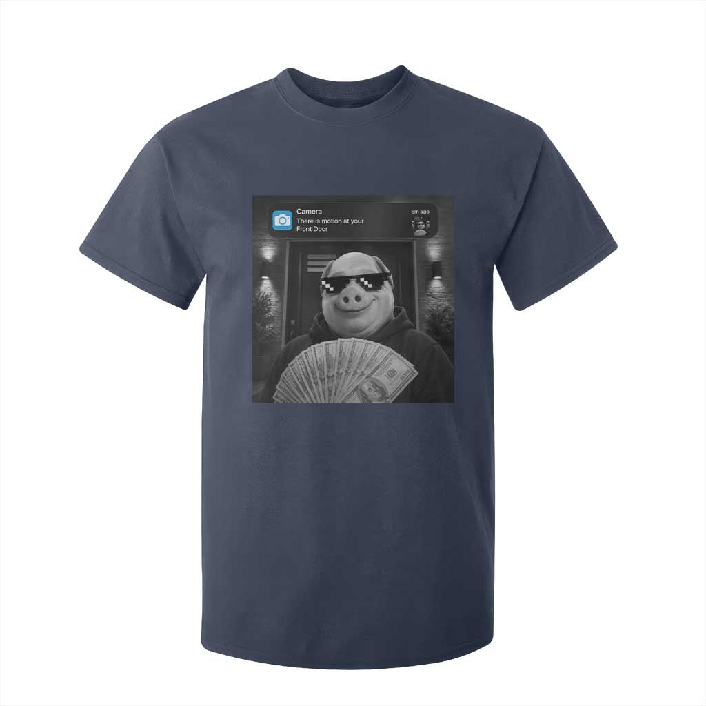 John Pork Meme T Shirt For Kid There Is Motion At Your Front Door Funny Brainrot TS10 Navy Print Your Wear
