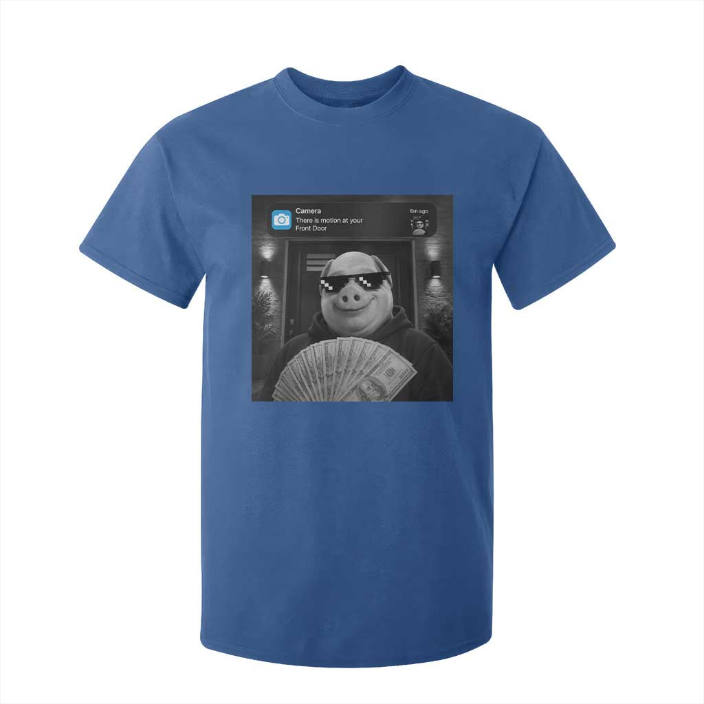 John Pork Meme T Shirt For Kid There Is Motion At Your Front Door Funny Brainrot TS10 Royal Blue Print Your Wear