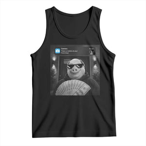 John Pork Meme Tank Top There Is Motion At Your Front Door Funny Brainrot TS10 Black Print Your Wear