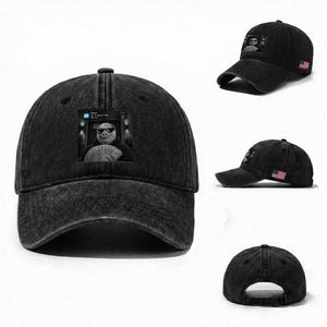 John Pork Meme Washed Cotton Baseball Cap There Is Motion At Your Front Door Funny Brainrot TS10 Washed Cap Universal Fit Black Print Your Wear