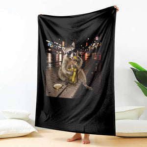 Funny Raccoon Eating Pickles Meme Throw Blanket TS10 Print Your Wear