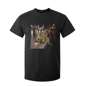 Funny Raccoon Eating Pickles Meme T Shirt For Kid TS10 Black Print Your Wear