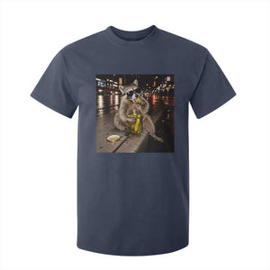 Funny Raccoon Eating Pickles Meme T Shirt For Kid TS10 Navy Print Your Wear