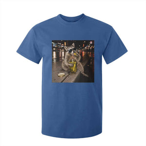 Funny Raccoon Eating Pickles Meme T Shirt For Kid TS10 Royal Blue Print Your Wear