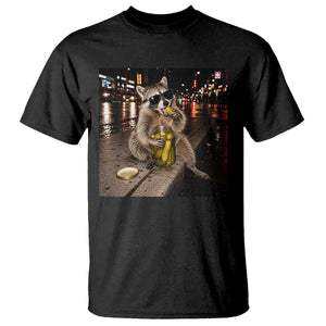 Funny Raccoon Eating Pickles Meme T Shirt TS10 Black Print Your Wear