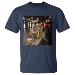 Funny Raccoon Eating Pickles Meme T Shirt TS10 Navy Print Your Wear