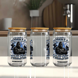 Im Not A Gorilla But I Can Beat Off A 100 Men Glass Can Funny Quotes TS10 Print Your Wear