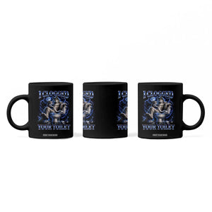 I Clogged Your Toilet Alpha Wolf Meme Coffee Mug Funny Unhinged Stupid Brainrot TS10 Print Your Wear