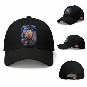 John Pork Calling Baseball Cap Funny Answer Call Phone Brainrot Meme Vintage Bootleg Graphic TS10 Baseball Cap Universal Fit Black Print Your Wear