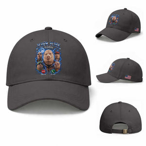John Pork Calling Baseball Cap Funny Answer Call Phone Brainrot Meme Vintage Bootleg Graphic TS10 Baseball Cap Universal Fit Dark Gray Print Your Wear