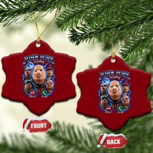 John Pork Calling Ceramic Ornament Funny Answer Call Phone Brainrot Meme Vintage Bootleg Graphic TS10 Print Your Wear