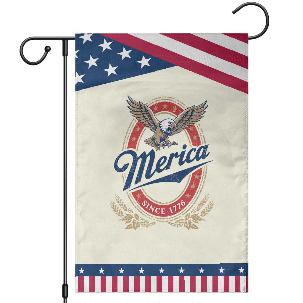Retro Merica Eagle Funny 4th Of July Patriotic Garden Flag Vintage Independence Day 1776 TS10 Modern Beige Blue Print Your Wear