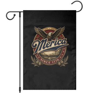 Retro Merica Eagle 4th Of July Garden Flag Vintage 1776 Independence Day TS10 Black Print Your Wear