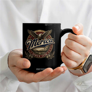 Retro Merica Eagle 4th Of July Coffee Mug Vintage 1776 Independence Day TS10 Print Your Wear