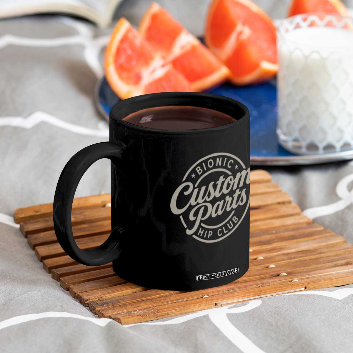 Bionic Hip Club Custom Parts Funny Hip Replacement Surgery Gift Coffee Mug TS10 Print Your Wear