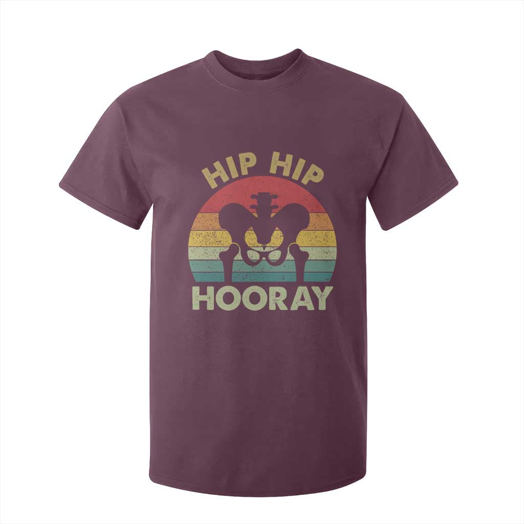 Hip Replacement Recovery T Shirt For Kid Get Well Soon Gifts After Surgery TS10 Maroon Print Your Wear
