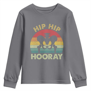 Hip Replacement Recovery Youth Sweatshirt Get Well Soon Gifts After Surgery TS10 Charcoal Print Your Wear