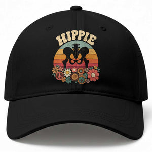 Hip Replacement Recovery Baseball Cap Hippie 70s Retro Sunset Floral Anatomy Graphic TS10 Print Your Wear