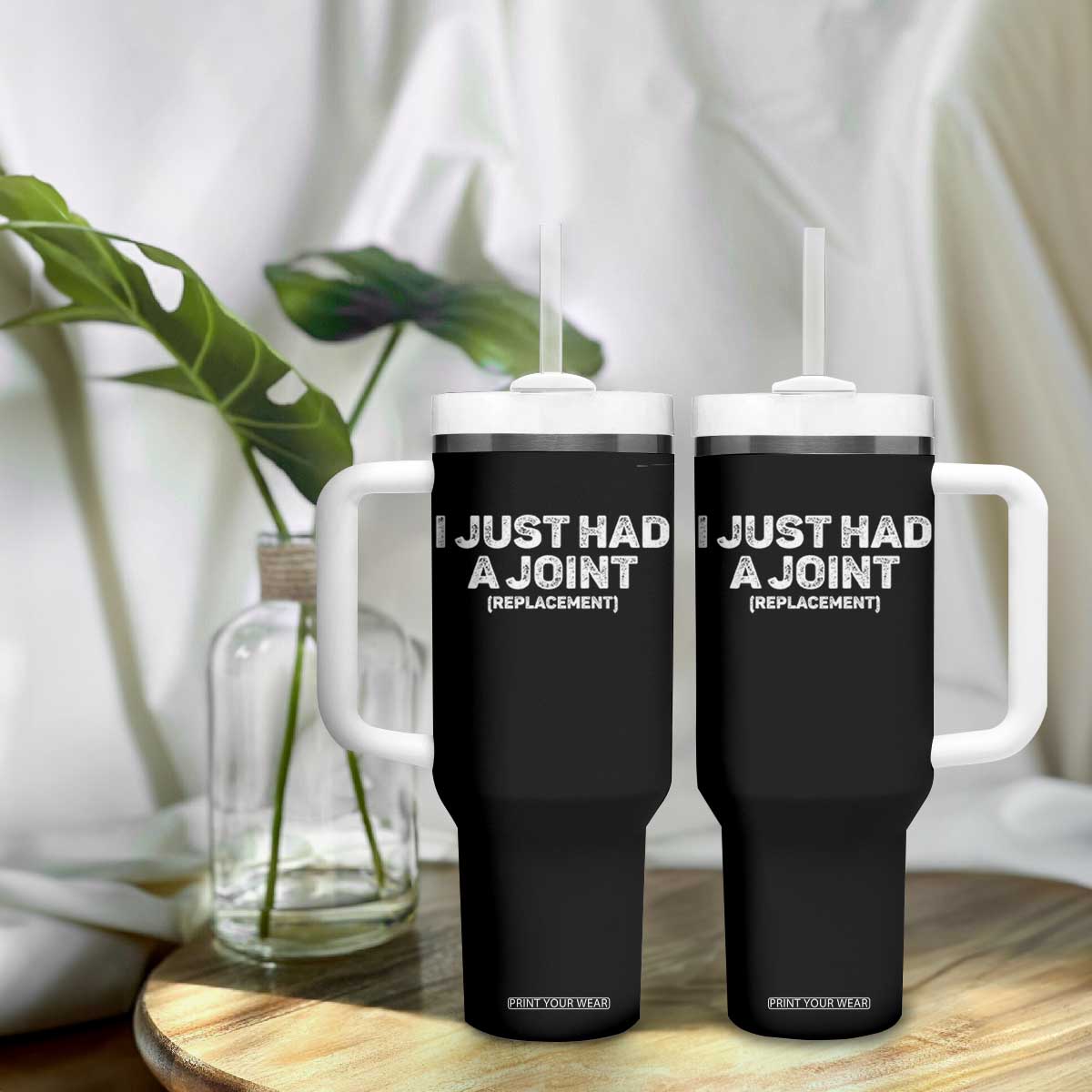 Funny After Surgery Tumbler With Handle I Just had a Joint Hip Shoulder Knee Replacement TS10 Print Your Wear