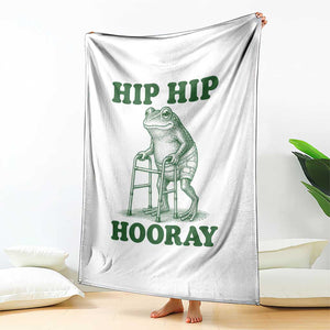 Funny Frog Hip Surgery Recovery Graphic Throw Blanket Get Well Soon Gifts TS10 Print Your Wear