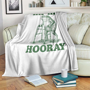 Funny Frog Hip Surgery Recovery Graphic Throw Blanket Get Well Soon Gifts TS10 Print Your Wear