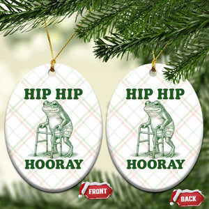 Funny Frog Hip Surgery Recovery Graphic Ceramic Ornament Get Well Soon Gifts TS10 Print Your Wear