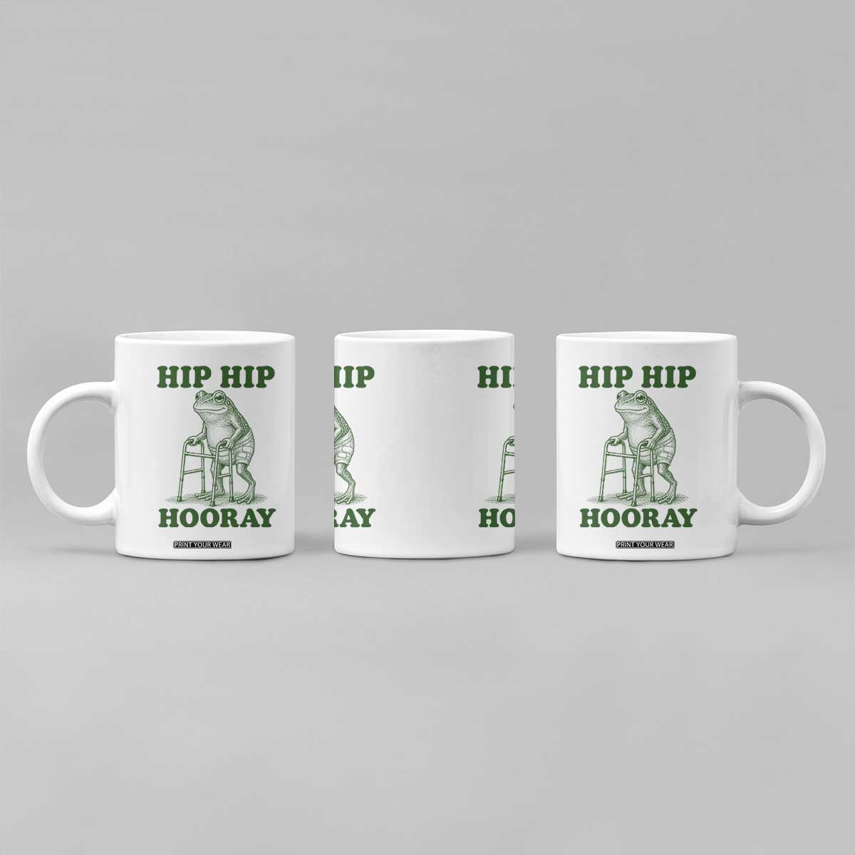 Funny Frog Hip Surgery Recovery Graphic Coffee Mug Get Well Soon Gifts TS10 Print Your Wear