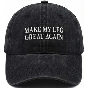 Make My Leg Great Again Funny Broken Leg Surgery Recovery Washed Cotton Baseball Cap TS10 Print Your Wear
