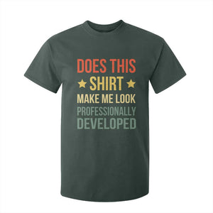 Does This Shirt Make Me Look Professionally Developed Vintage Graphic T Shirt For Kid TS10 Dark Forest Green Print Your Wear