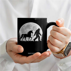 Bigfoot Walking Unicorn Coffee Mug Full Moon Sasquatch Fantasy Forest Silhouette TS10 Print Your Wear