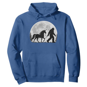 Bigfoot Walking Unicorn Hoodie Full Moon Sasquatch Fantasy Forest Silhouette TS10 Royal Blue Print Your Wear