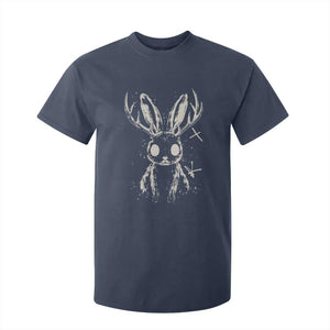 Creepy Cute Jackalope T Shirt For Kid Gothic Spooky Horned Rabbit Graphic