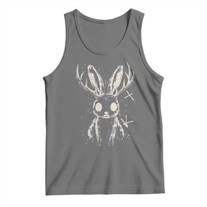 Creepy Cute Jackalope Tank Top Gothic Spooky Horned Rabbit Graphic