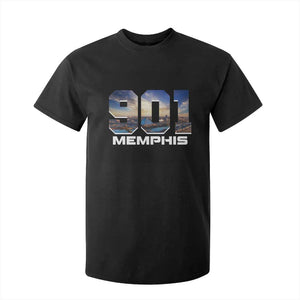 901 Memphis T Shirt For Kid Area Code Cityscape Skyline Tennessee Pride Vintage