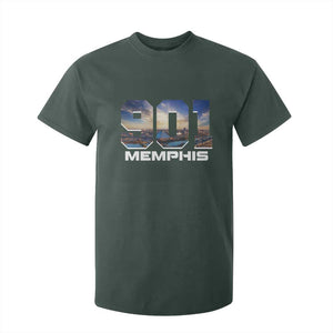 901 Memphis T Shirt For Kid Area Code Cityscape Skyline Tennessee Pride Vintage