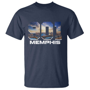 901 Memphis T Shirt Area Code Cityscape Skyline Tennessee Pride Vintage